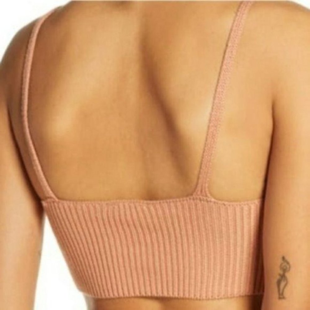 Free People You Wanna Brami in Sugar Almond Pink Size L - Picture 3 of 6